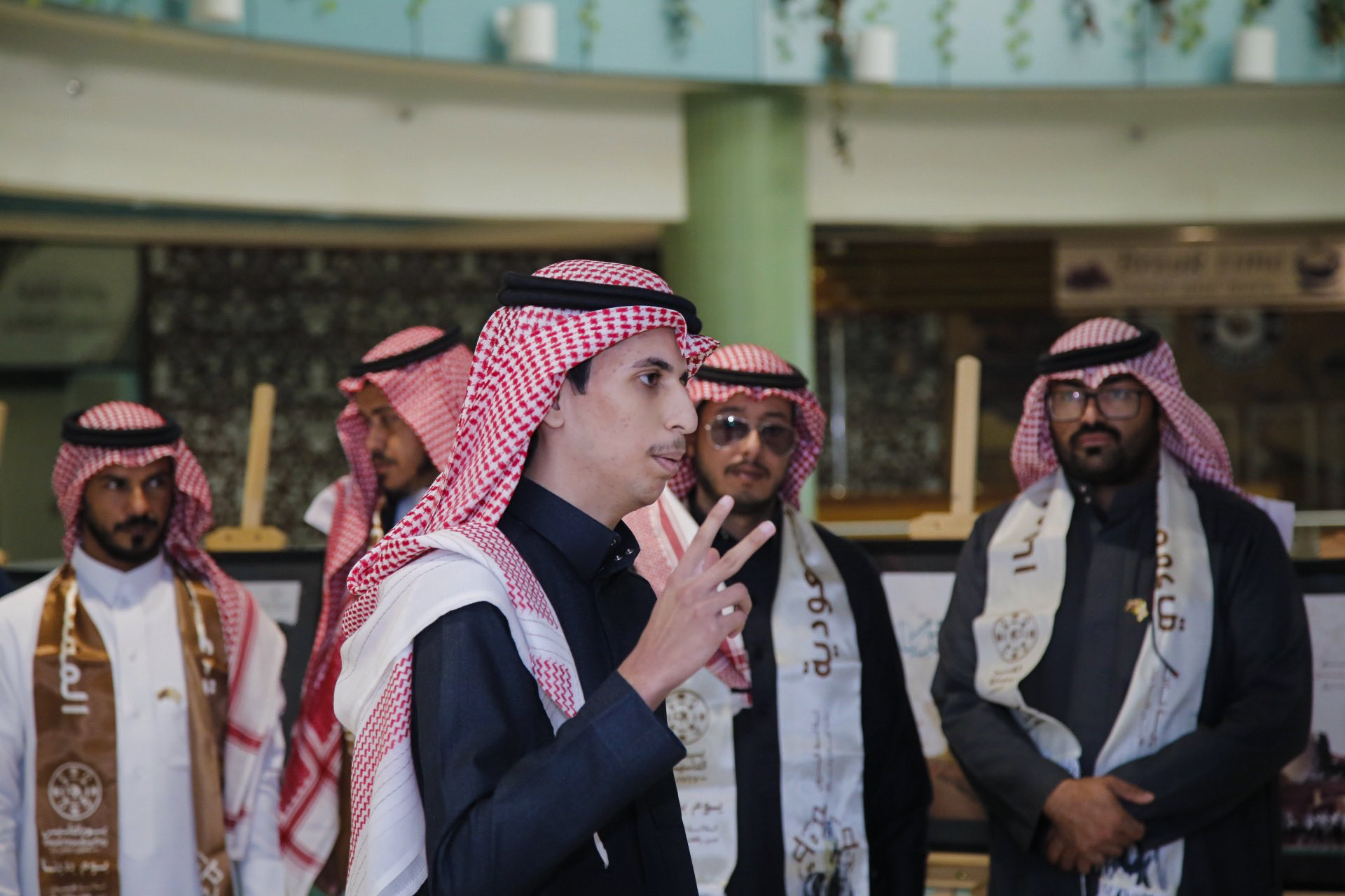 احتفال كلية التربية (شطر الطلاب ) بيوم التأسيس السعودي