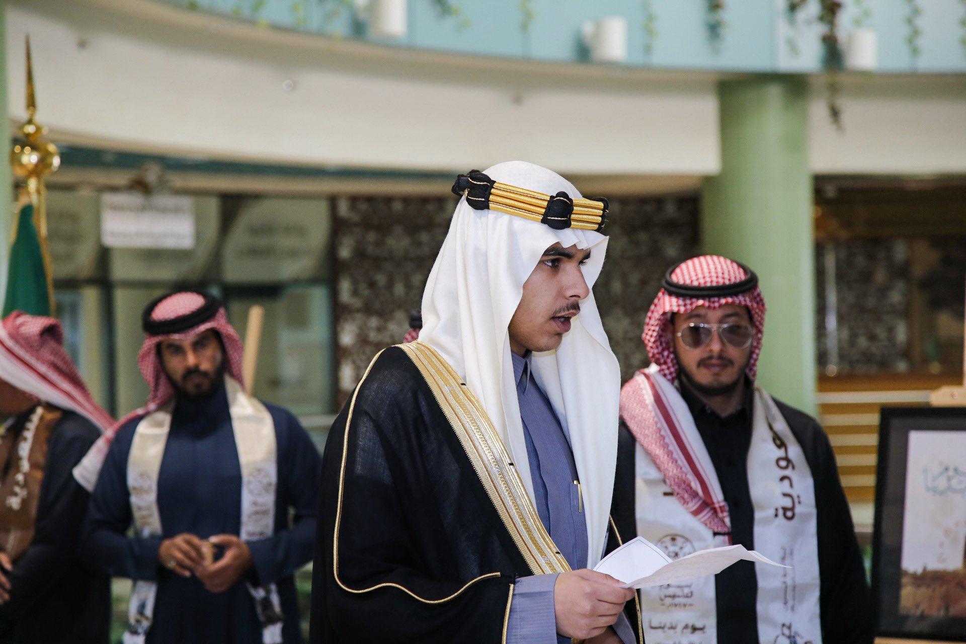 احتفال كلية التربية (شطر الطلاب ) بيوم التأسيس السعودي