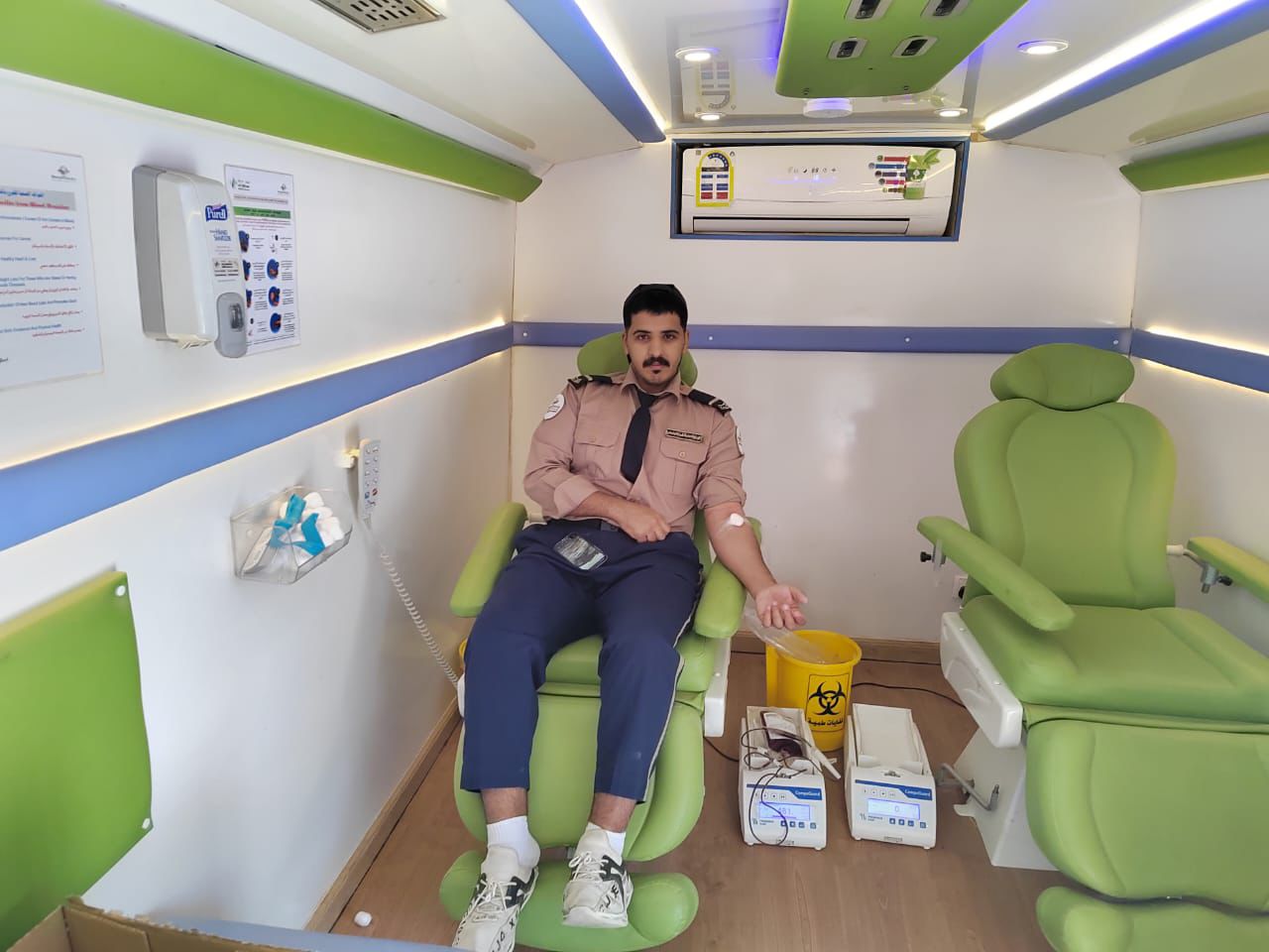 مرصد المسؤولية الاجتماعية يقيم حملة تبرع بالدم بمجمع الكليات للطلاب بجامعة المجمعة