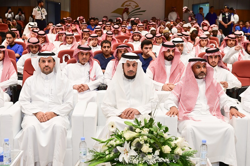 قيادات الجامعة في اللقاء السنوي للطلبة المستجدين