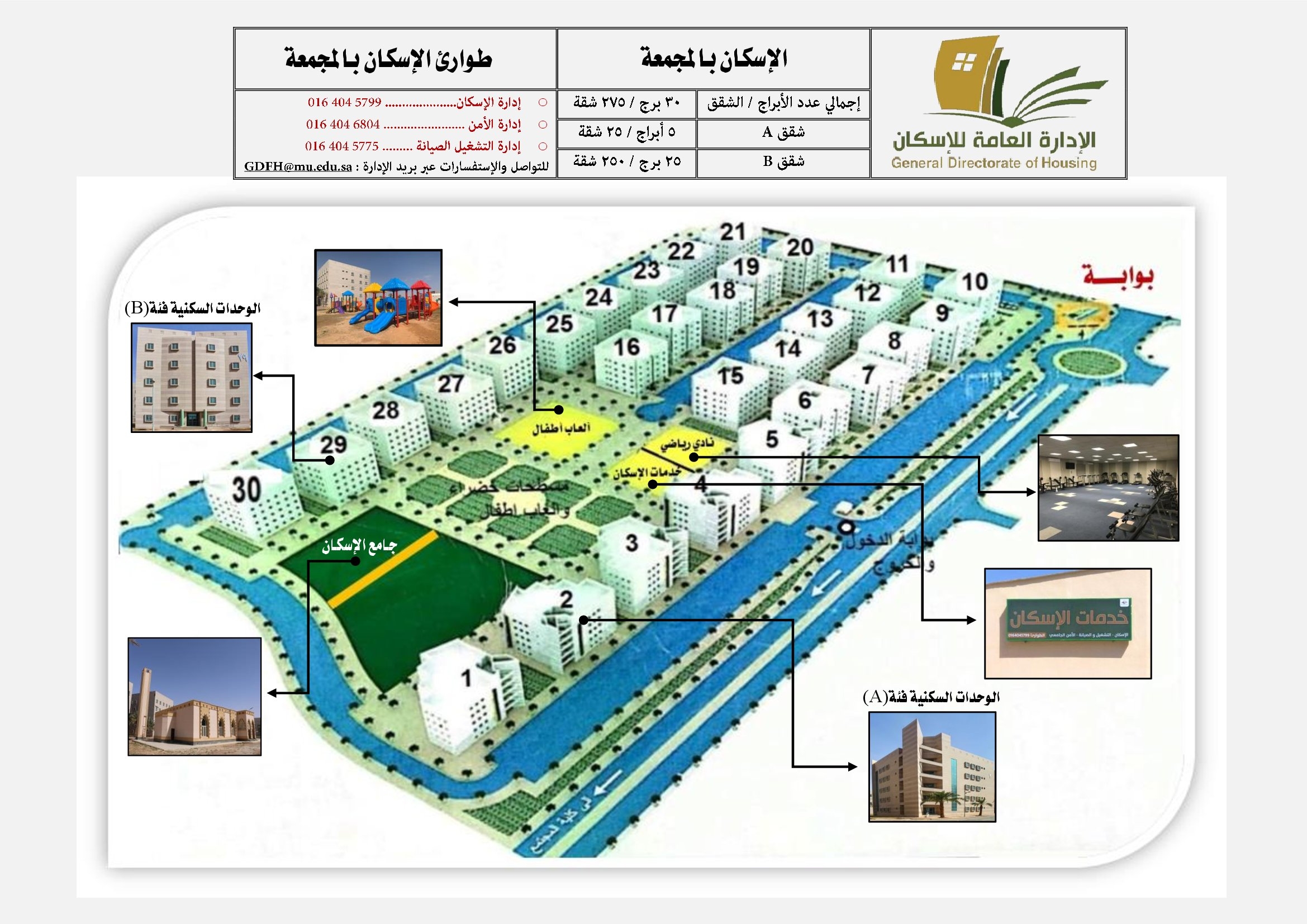 تصميم الإسكان بالمجمعة