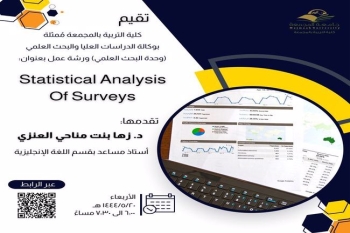 ورشة عمل بعنوان: Statistical Analysis Of Surveys