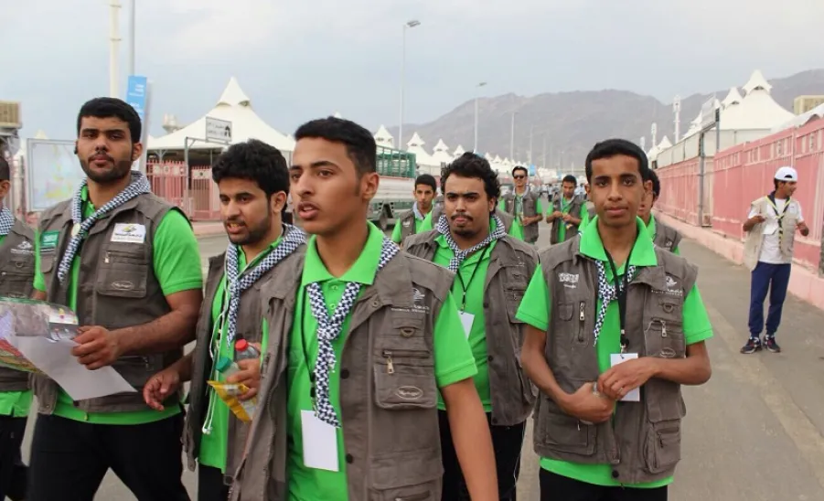 جوالة الجامعة تستعد للمشاركة في برامج الخدمة العامة لحج 1437هـ - 