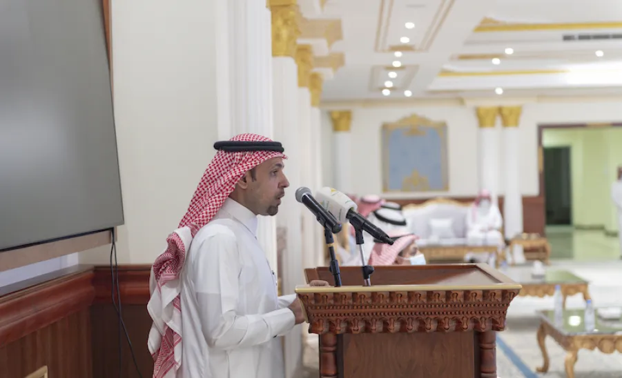 تم خلالها توقيع مذكرة تفاهم :  رئيس جامعة الجوف يزور الجامعة - ]U,M