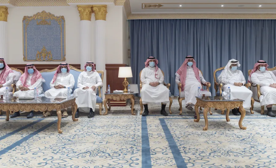 تم خلالها توقيع مذكرة تفاهم :  رئيس جامعة الجوف يزور الجامعة - ]U,M