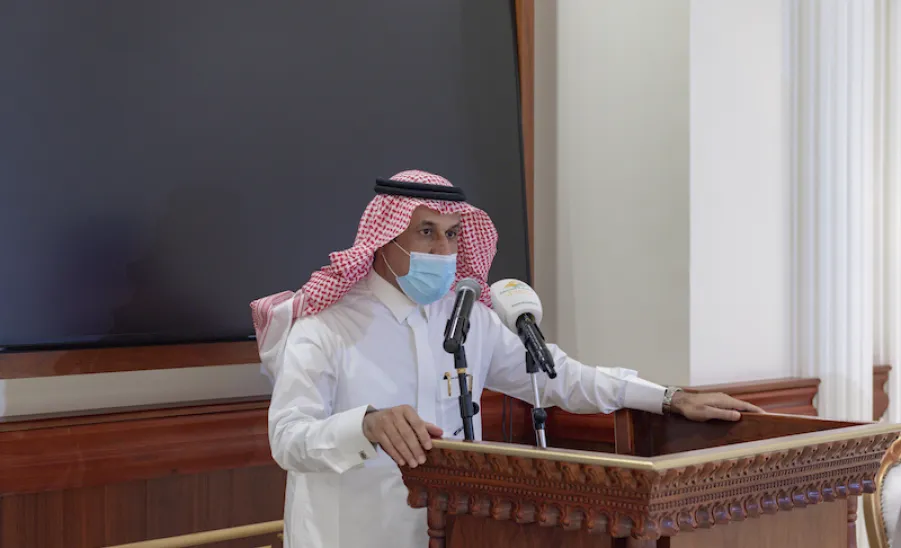 تم خلالها توقيع مذكرة تفاهم :  رئيس جامعة الجوف يزور الجامعة - ]U,M