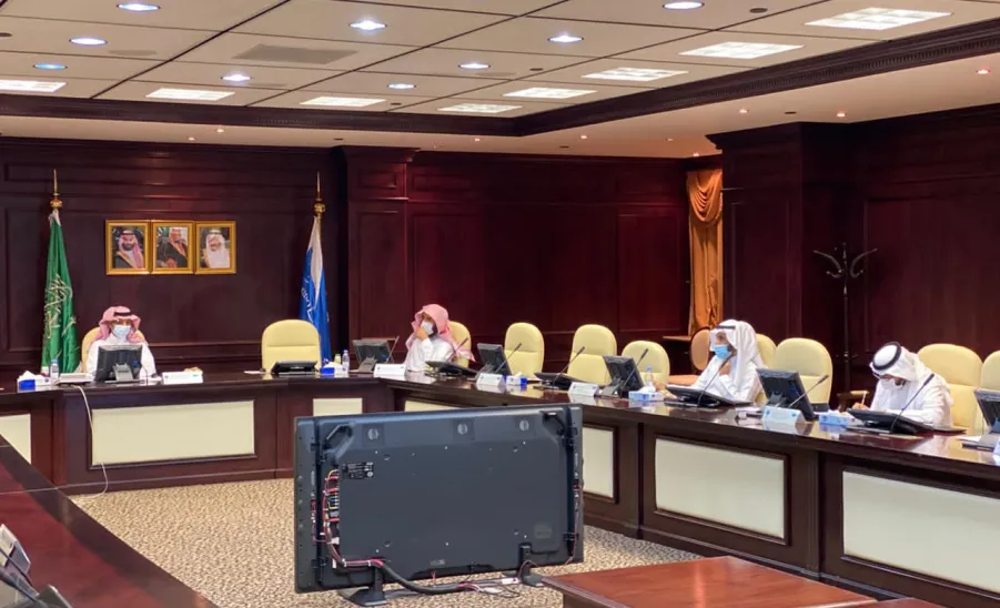 عميد القبول والتسجيل يحضر الاجتماع الأول للقبول الإلكتروني الموحد للطلاب والطالبات بالجامعات الحكومية والكليات التقنية للعام الجامعي 1443هـ - ]U,M