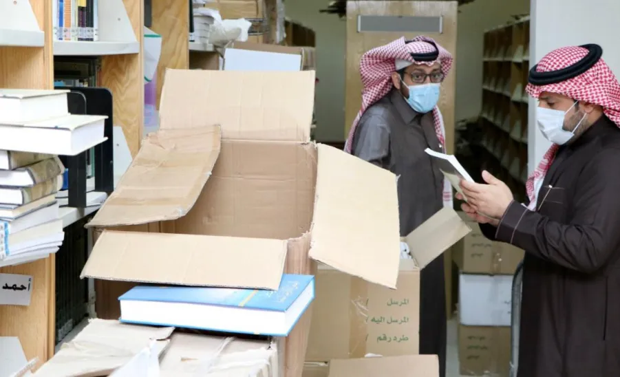 عميد شؤون المكتبات يزور قسم الإجراءات الفنية بالعمادة - عميد شؤون المكتبات يزور قسم الإجراءات الفنية بالعمادة