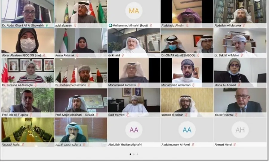 بتنظيم من الأمانة العامة لمجلس التعاون لدول الخليج العربية: فريق الجامعة يُشارك في ورشة عمل حول جائحة كورونا "التحديات والفرص" -  ورشة عمل حول جائحة كورونا "التحديات والفرص"