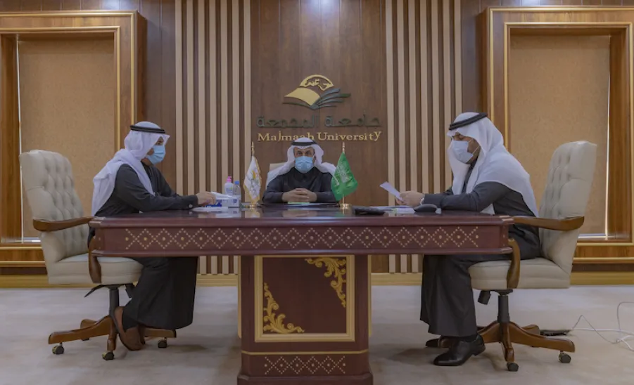 الجامعة توقع مع الهيئة السعودية للملكية الفكرية اتفاقية انضمام الجامعة للشبكة الوطنية لمراكز دعم الملكية الفكرية  - ]U,M