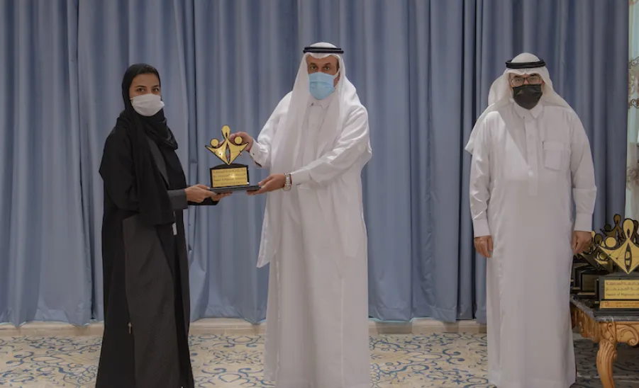 الجامعة تقيم حفل تكريم الفائزين بجائزة الجامعة لخدمة المجتمع في نسختها الثالثة ( مجتمع يحقق رؤية )  -  الجامعة