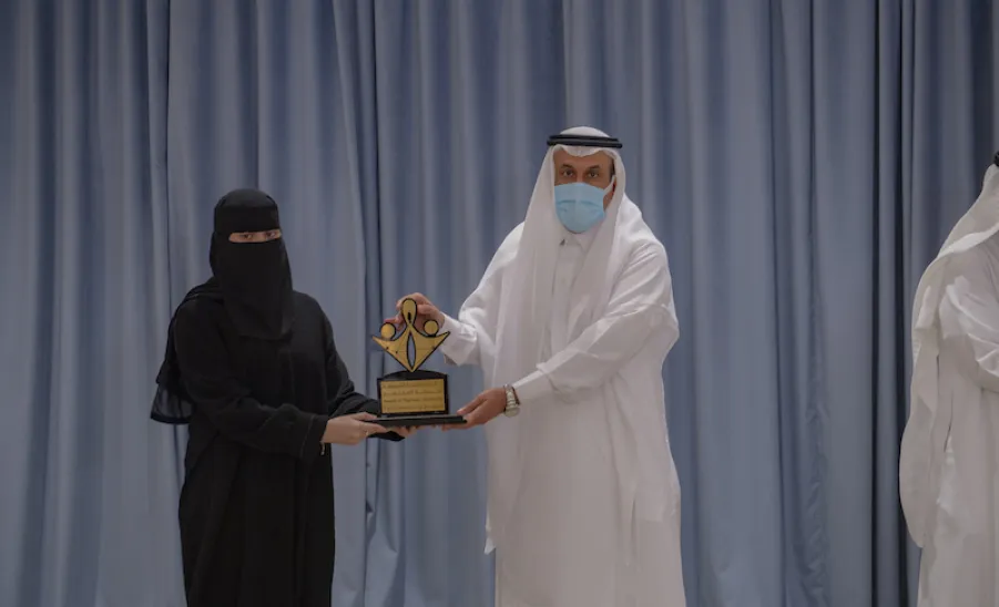 الجامعة تقيم حفل تكريم الفائزين بجائزة الجامعة لخدمة المجتمع في نسختها الثالثة ( مجتمع يحقق رؤية )  -  الجامعة