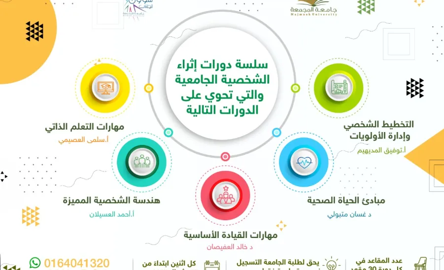 عمادة شؤون الطلاب تطلق البرنامج الإثرائي الجامعي في نسخته الثانية - ]U,M