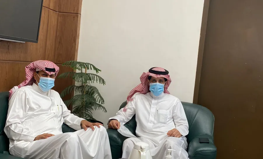 Chairman of Al-Faisaly Football Club visits General Administration of Projects and Technical Affairs   -  زيارة رئيس نادي الفيصلي لإدارة المشروعات والشؤون الفنية