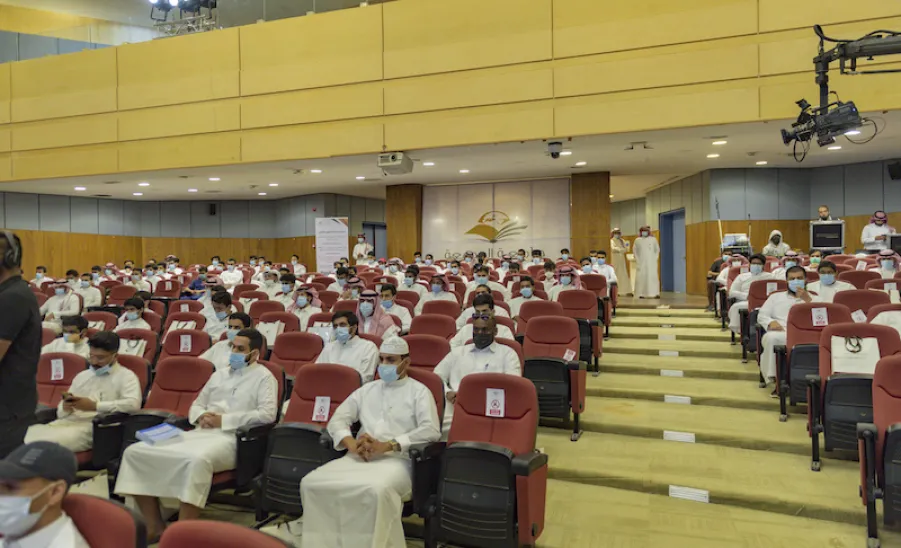  عمادة شؤون الطلاب تقيم لقاء الطلبة المستجدين السنوي - جامعة المجمعة
