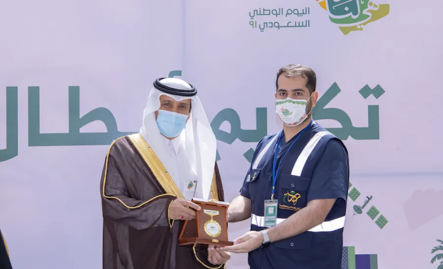 الجامعة تحتفل بمناسبة ذكرى اليوم الوطني الواحد و التسعين -  ]U,M