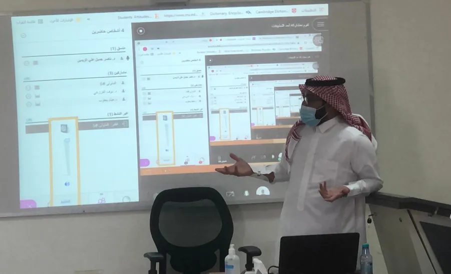 A team visit College of Science and Humanities and discuss work plans of academic accreditation  - بإشراف وكيل الجامعة للشؤون التعليمية... فريق العمل المختص يزور كلية العلوم والدراسات الإنسانية برماح ويناقش خطط العمل ذات الصلة باستكمال برامج الاعتماد الأكاديمي.