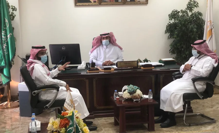 A team visit College of Science and Humanities and discuss work plans of academic accreditation  - بإشراف وكيل الجامعة للشؤون التعليمية... فريق العمل المختص يزور كلية العلوم والدراسات الإنسانية برماح ويناقش خطط العمل ذات الصلة باستكمال برامج الاعتماد الأكاديمي.