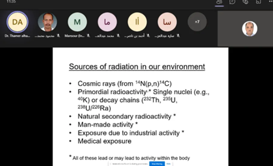 A seminar by Department of Physics on Direct Applications of Nuclear Spectroscopy
 - 1