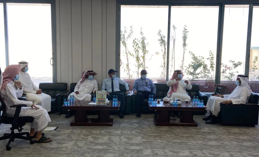 Vice-Rector welcomes the dean of Technical College  - وكيل الجامعة للشؤون التعليمية يستقبل عميد الكلية التقنية 