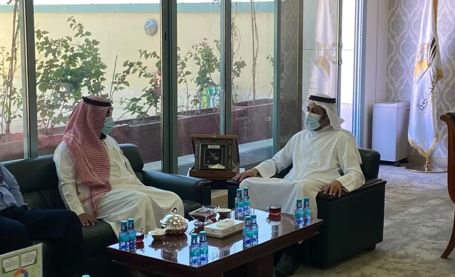 Vice-Rector welcomes the dean of Technical College  - وكيل الجامعة للشؤون التعليمية يستقبل عميد الكلية التقنية 