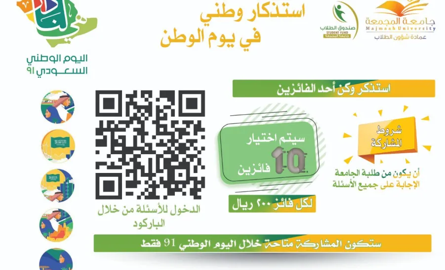 Deanship of Student Affairs concludes the activities on national day 91  - 3
