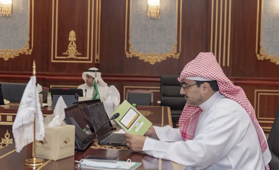 رئيس الجامعة يدشن عدداً من المنصات الرقمية ( الرباعية الرقمية ) - جامعة المجمعة