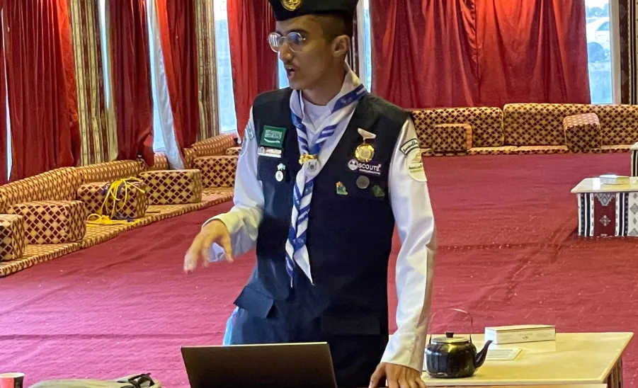 عمادة شؤون الطلاب تنظم البرنامج الكشفي لطلبة الجامعة -  3