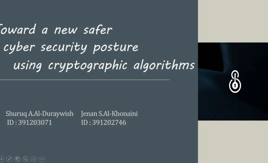 A seminar by Department of Computer Science entitled "Towards a new safer Cyber Security posture using Cryptographic algorithm" - 1