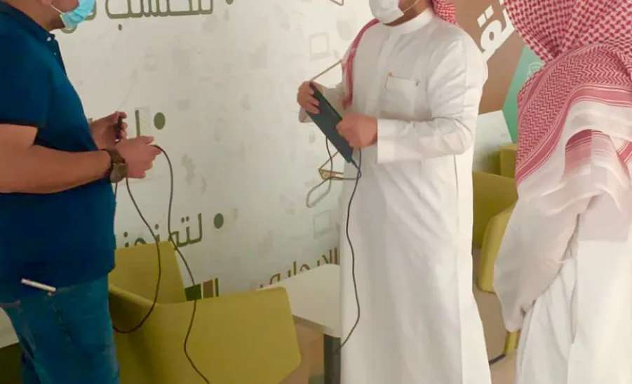 عميد شؤون المكتبات يقف على متابعة استكمال مشروع المكتبة الذكية بكلية العلوم الطبية التطبيقية والطب - عميد شؤون المكتبات يقف على متابعة استكمال مشروع المكتبة الذكية بكلية العلوم الطبية التطبيقية والطب