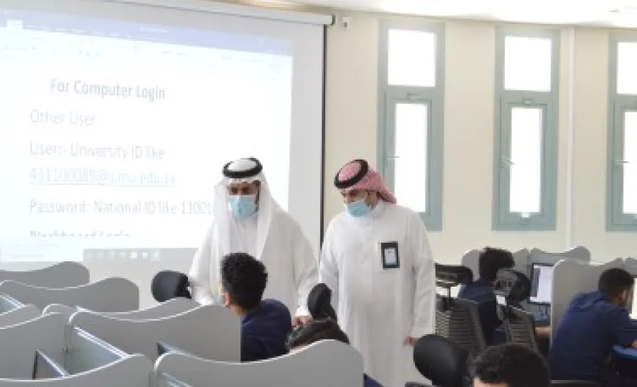 MU VICE-RECTOR INSPECTS THE PROGRESS OF STUDY DURING RAMADAN -  زيارات الدكتور العبودي