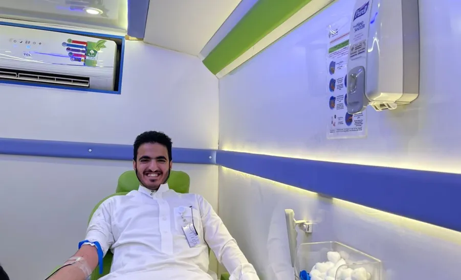 Blood donation campaign held by MU with Social Security  - صورة