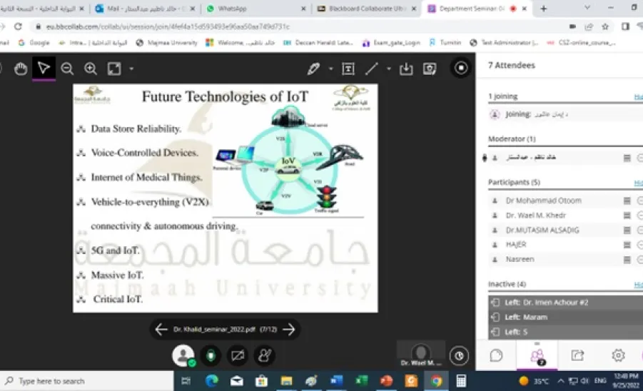 A seminar held by DCSI entitled "A Perspective on Research Challenges and Future applications of IOT" - 1