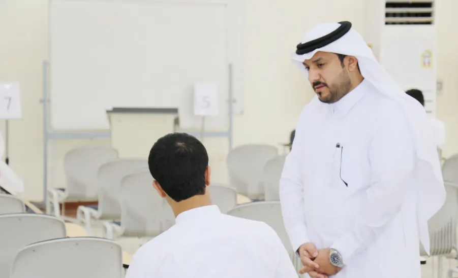 عميد الكلية يزور فرع الكلية بالزلفي لمتابعة سير الاختبارات والعملية التعليمية - fig1