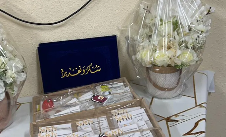 بالتعاون مع إدارة تعليم محافظة المجمعة: إدارة الصحة المهنية والبيئة تُنفذ برنامج تدريبي بعنوان الوقاية في السلامة -  بالتعاون مع إدارة تعليم محافظة المجمعة: إدارة الصحة المهنية والبيئة تُنفذ برنامج تدريبي بعنوان الوقاية في السلامة