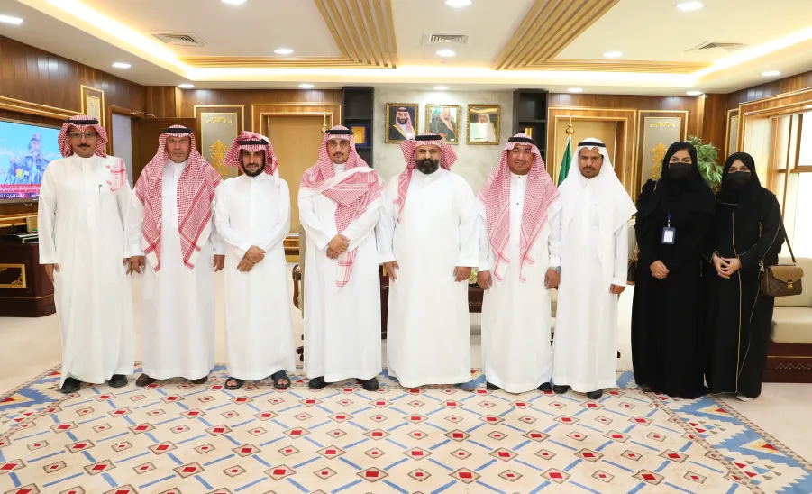 MU WELCOMES A DELEGATION OF INTERNAL AUDITING FROM JEDDAH UNIVERSITY  -  جامعة المجمعة 