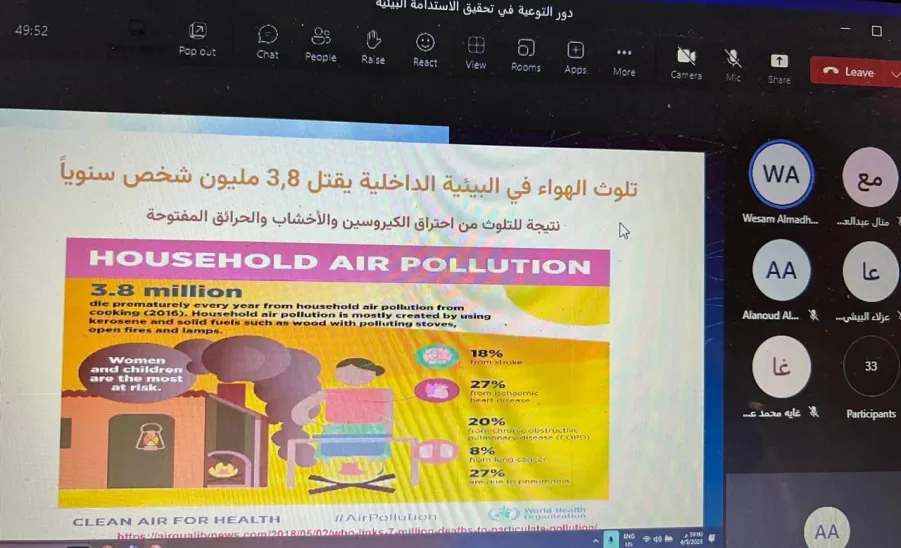 CIFAL CONDUCTS A WORKSHOP ON AWARENESS ROLE IN ACHIEVING ENVIRONMENTAL SUSTAINABILITY -  جامعة المجمعة