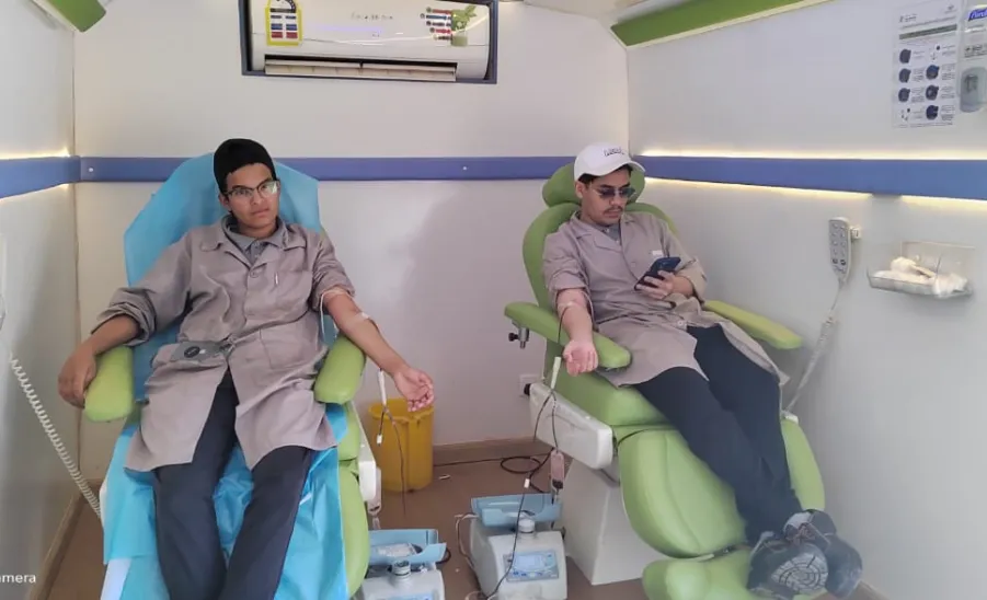 MU launches blood donation campaigns at Industrial Vocational Institute
 - صورة