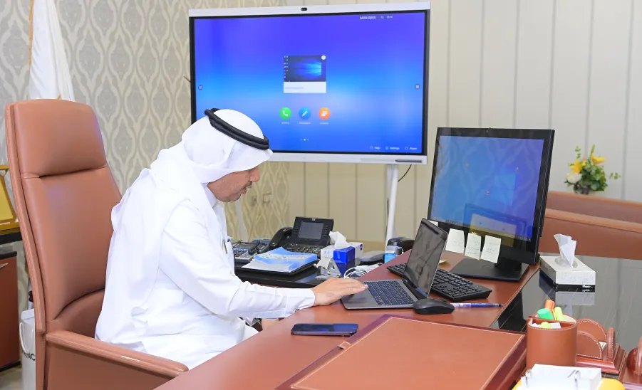 MU VICE-RECTOR LAUNCHES THE FINANCIAL GUARANTEE SYSTEM FOR FOR SCHOLARSHIP STUDENTS - تدشين منصة الضمان المالي 