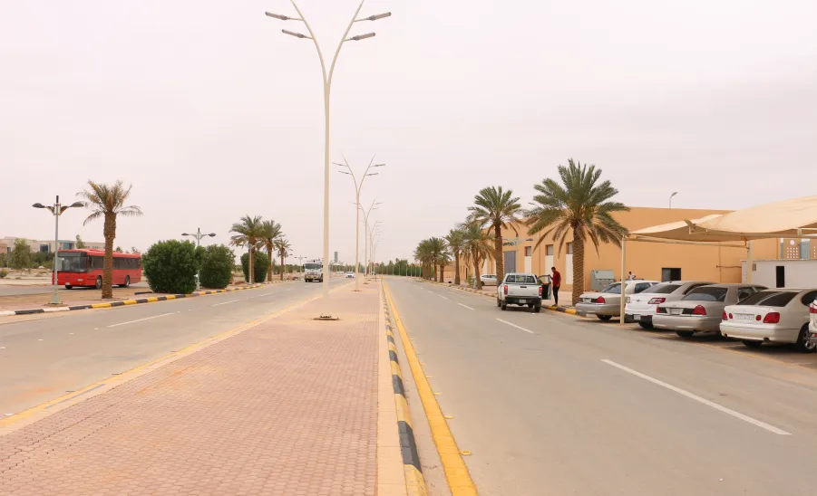 Installing lights for the main roads of main campus  - إنارة الطرق