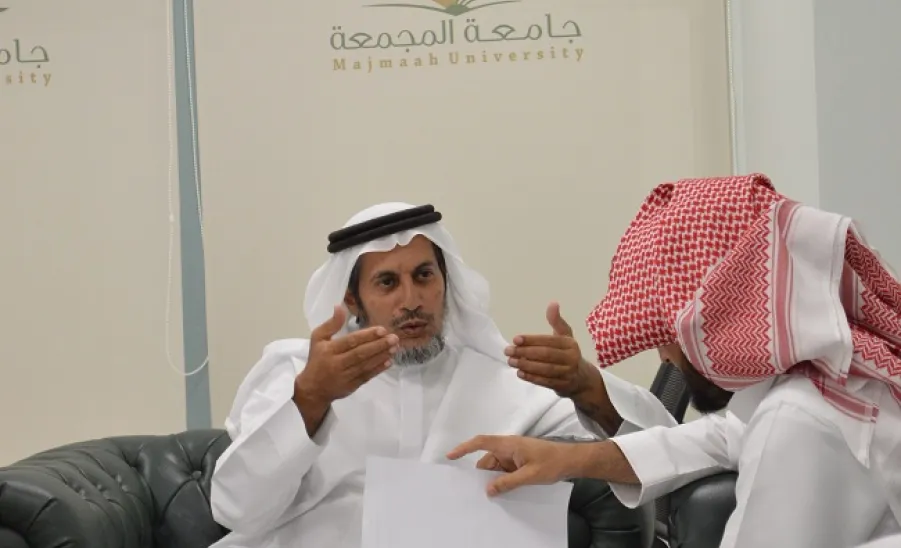 وكيل الجامعة للشؤون التعليمية يبحث مع عميد القبول والتسجيل سبل تعزيز التجربة التعليمية -  زيارة القبول