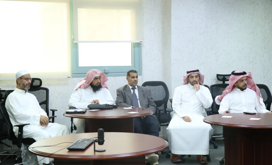 A meeting held with the Deanship of Quality and Skills Development  -  لقاء فريق العمل مع  عمادة الجودة وتطوير المهارات