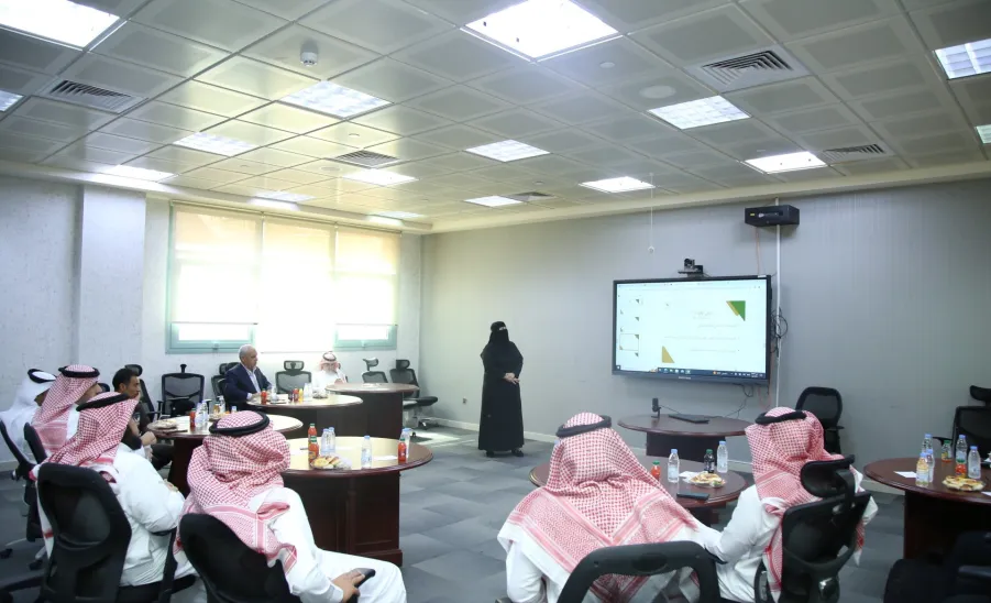 A meeting held with the Deanship of Quality and Skills Development  -  لقاء فريق العمل مع  عمادة الجودة وتطوير المهارات