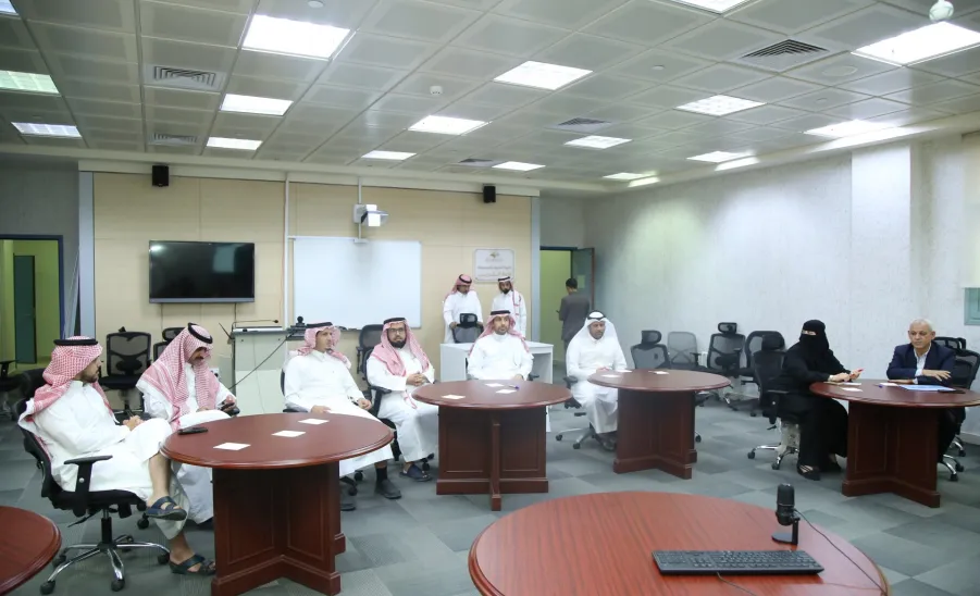A meeting held with the Deanship of Quality and Skills Development  -  لقاء فريق العمل مع  عمادة الجودة وتطوير المهارات
