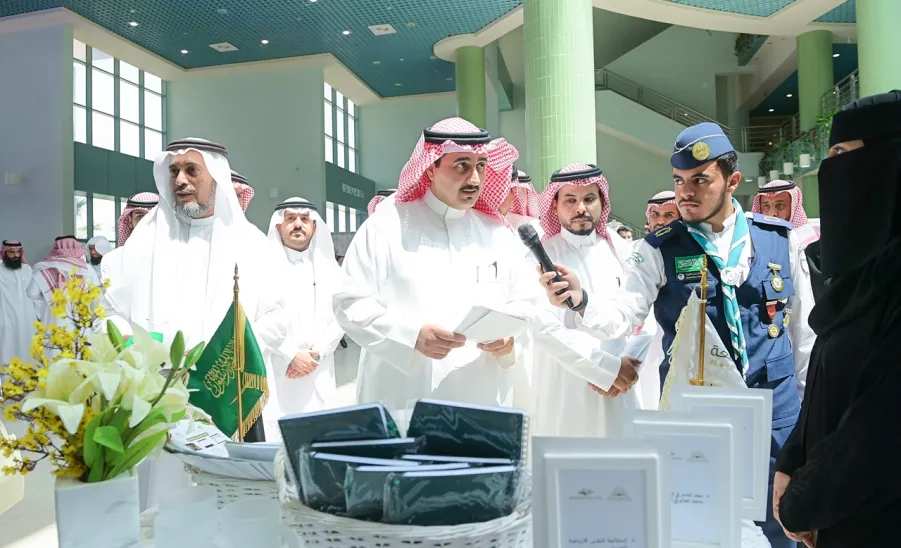 الجامعة تقيم اللقاء السنوي للطلبة المستجدين ومعرض الإرشاد الجامعي -  جامعة المجمعة 