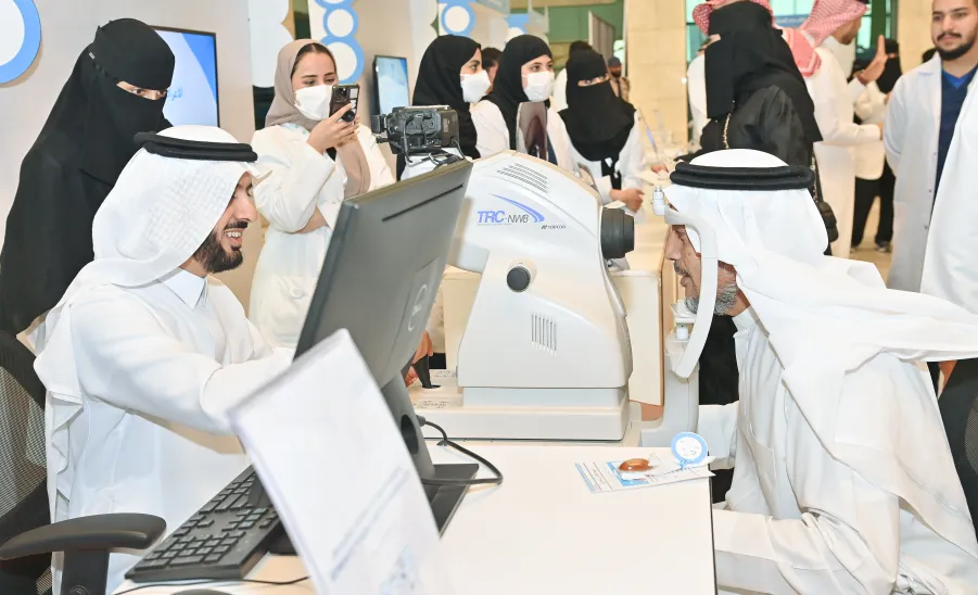 الجامعة تقيم معرضاً بمناسبة اليوم العالمي للسكري -  جامعة المجمعة 
