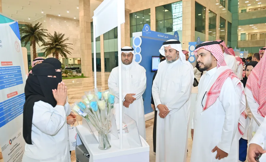 الجامعة تقيم معرضاً بمناسبة اليوم العالمي للسكري -  جامعة المجمعة 