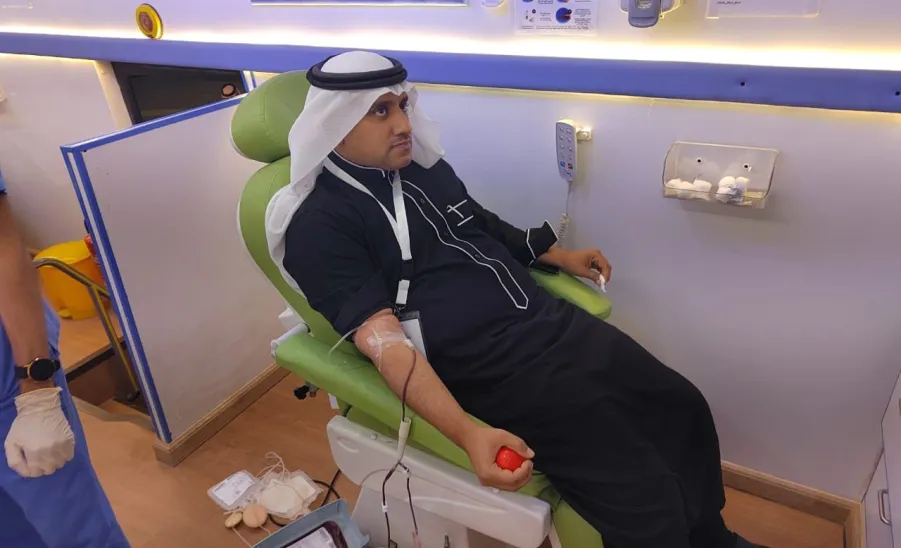 Social Responsibility Observatory launches a blood donation in Rawdat Sudair -  صورة