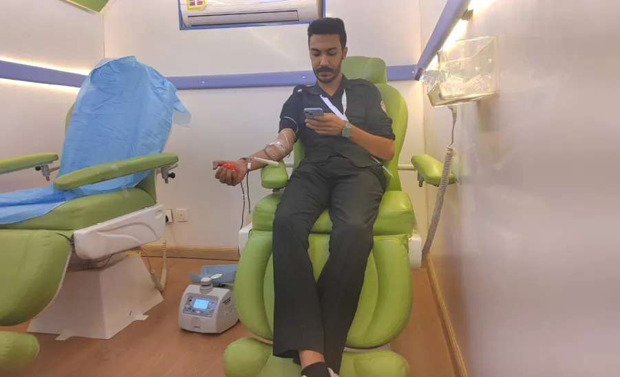 Social Responsibility Observatory launches a blood donation in Rawdat Sudair -  صورة