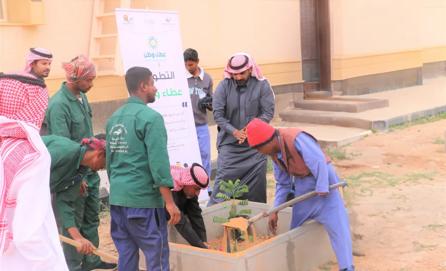The Administration takes part in initiative to plant trees and flowers   - زراعة